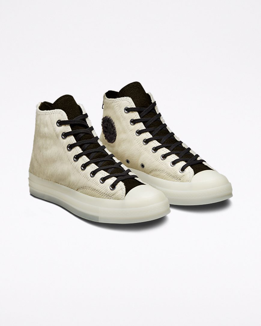 Zapatillas Altas Converse x CLOT Chuck 70 Hombre Blancas Negras Blancas | PE L4P5WE